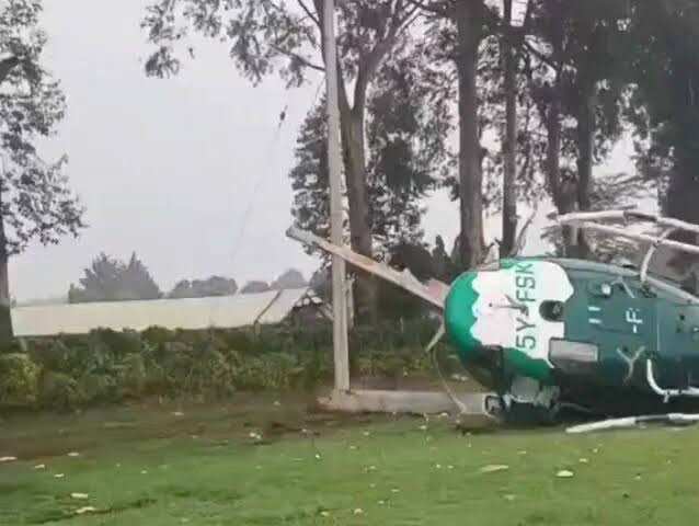 Kenya Forest Service Helicopter Crashes During Take-Off in Kericho